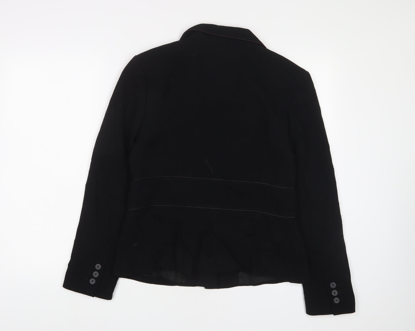 Phase Eight Womens Black Jacket Blazer Size 14 Button