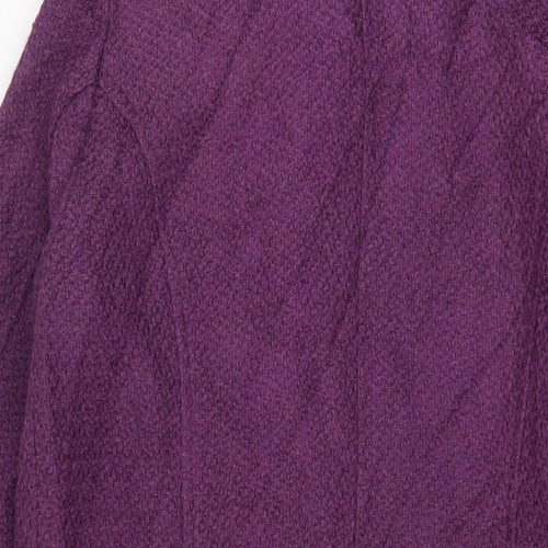La Redoute Womens Purple Overcoat Coat Size 12 Button