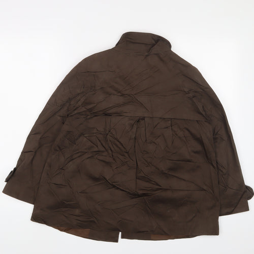 Dorothy Perkins Womens Brown Jacket Size 14 Button
