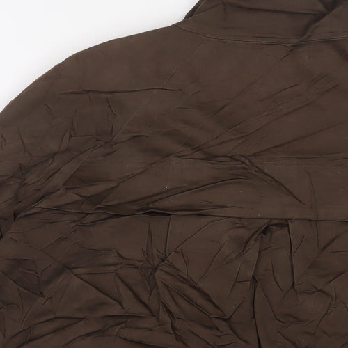 Dorothy Perkins Womens Brown Jacket Size 14 Button