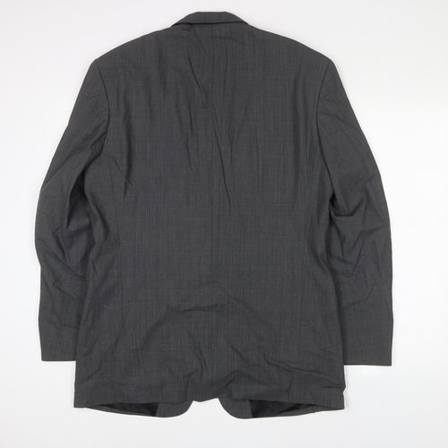 Marks and Spencer Mens Grey Wool Jacket Suit Jacket Size 40 Regular