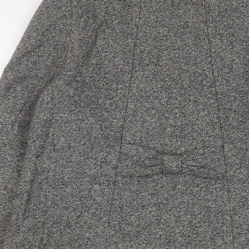 Zara Womens Grey Jacket Coat Size S Button