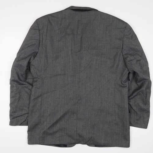 James Barry Mens Grey Wool Jacket Suit Jacket Size 44 Regular