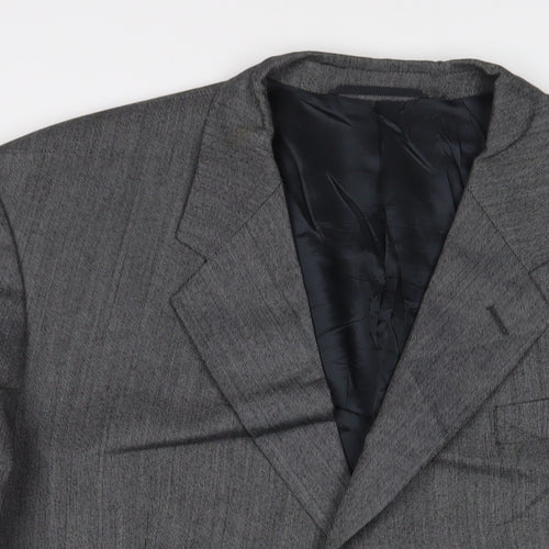 James Barry Mens Grey Wool Jacket Suit Jacket Size 44 Regular