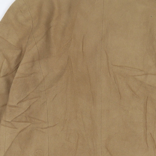 Lady Line Womens Beige Overcoat Coat Size 12 Button - Pockets