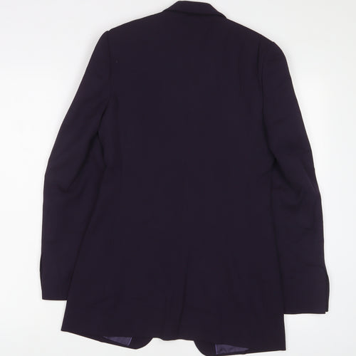 Per Una Womens Purple Polyester Jacket Suit Jacket Size 8