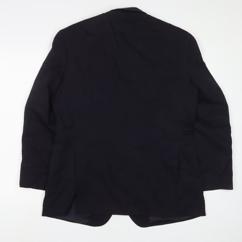 Marks and Spencer Mens Blue Wool Jacket Suit Jacket Size 40 Regular