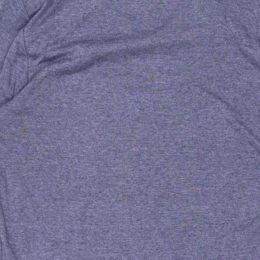 Marks and Spencer Womens Blue Polyester Basic T-Shirt Size 18 Round Neck