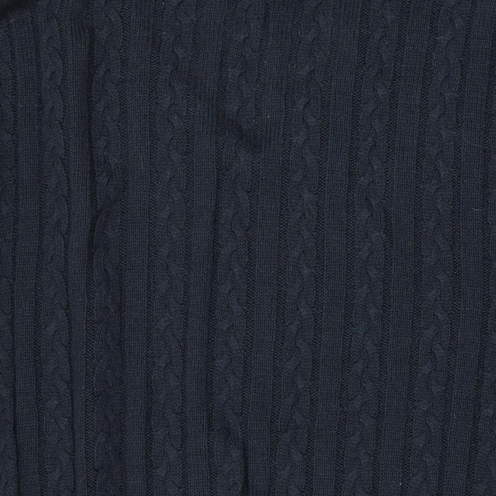 NEXT Mens Blue V-Neck Acrylic Pullover Jumper Size 3XL Long Sleeve