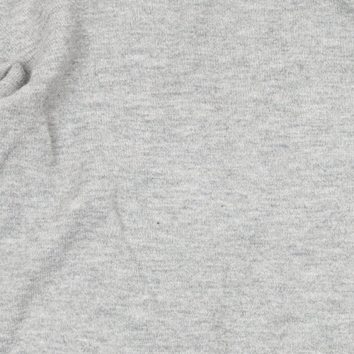 Very Womens Grey V-Neck Acrylic Pullover Jumper Size 10