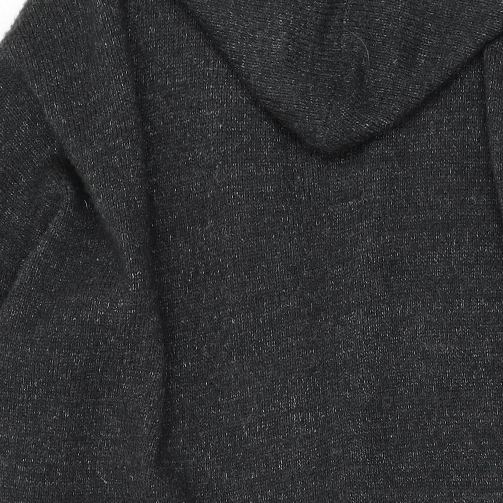 Yours Womens Grey V-Neck Acrylic Cardigan Jumper Size 22