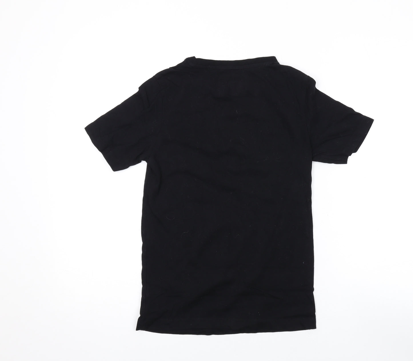 Mojang Boys Black Cotton Basic T-Shirt Size 11-12 Years Round Neck Pullover - Minecraft