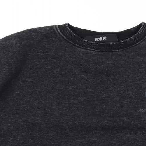 Ripstop Womens Grey Cotton Pullover Sweatshirt Size S Pullover