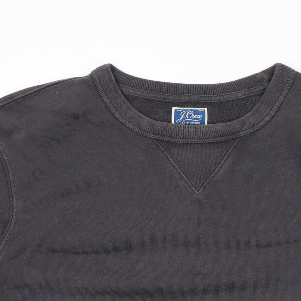 J.CREW Mens Grey Cotton Pullover Sweatshirt Size S