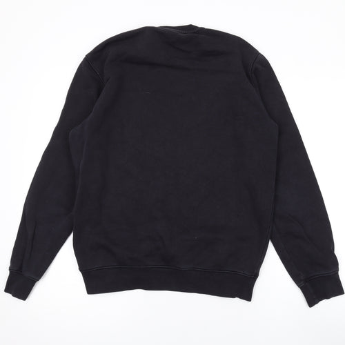 Champion Mens Black Cotton Pullover Sweatshirt Size M