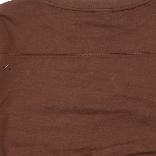 Zara Womens Brown Polyester Pullover Sweatshirt Size S Pullover