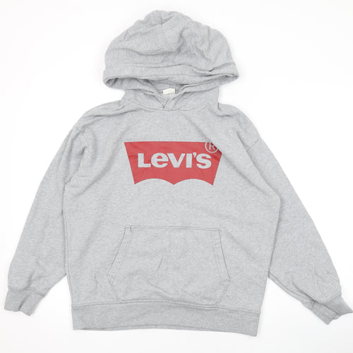 Levi's Mens Grey Cotton Pullover Hoodie Size S