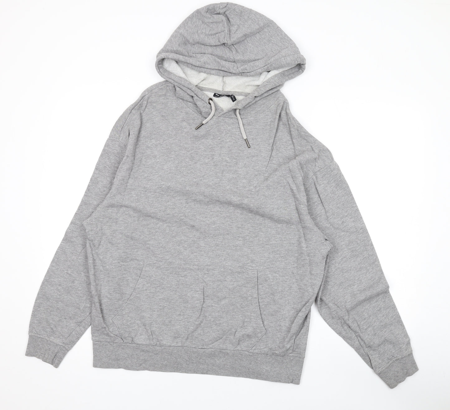 ASOS Womens Grey Cotton Pullover Hoodie Size 6 Pullover