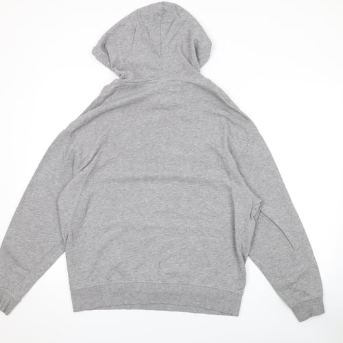 ASOS Womens Grey Cotton Pullover Hoodie Size 6 Pullover