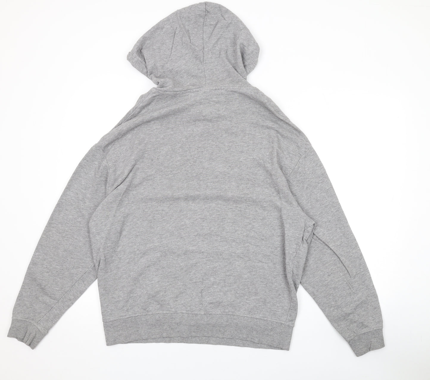 ASOS Womens Grey Cotton Pullover Hoodie Size 6 Pullover