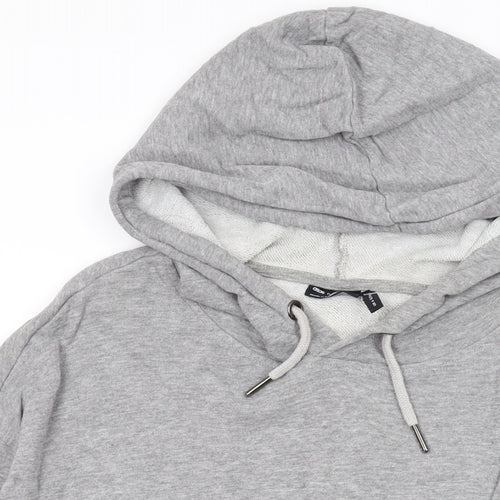 ASOS Womens Grey Cotton Pullover Hoodie Size 6 Pullover