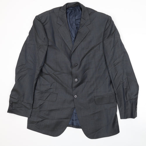 Marks and Spencer Mens Grey Wool Jacket Suit Jacket Size 40 Regular