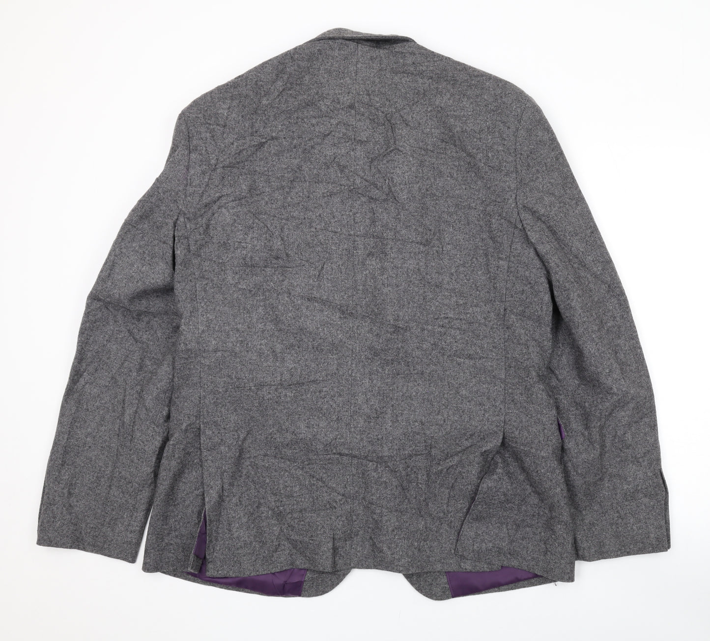 Paul Costelloe Mens Grey Wool Jacket Suit Jacket Size 42 Regular