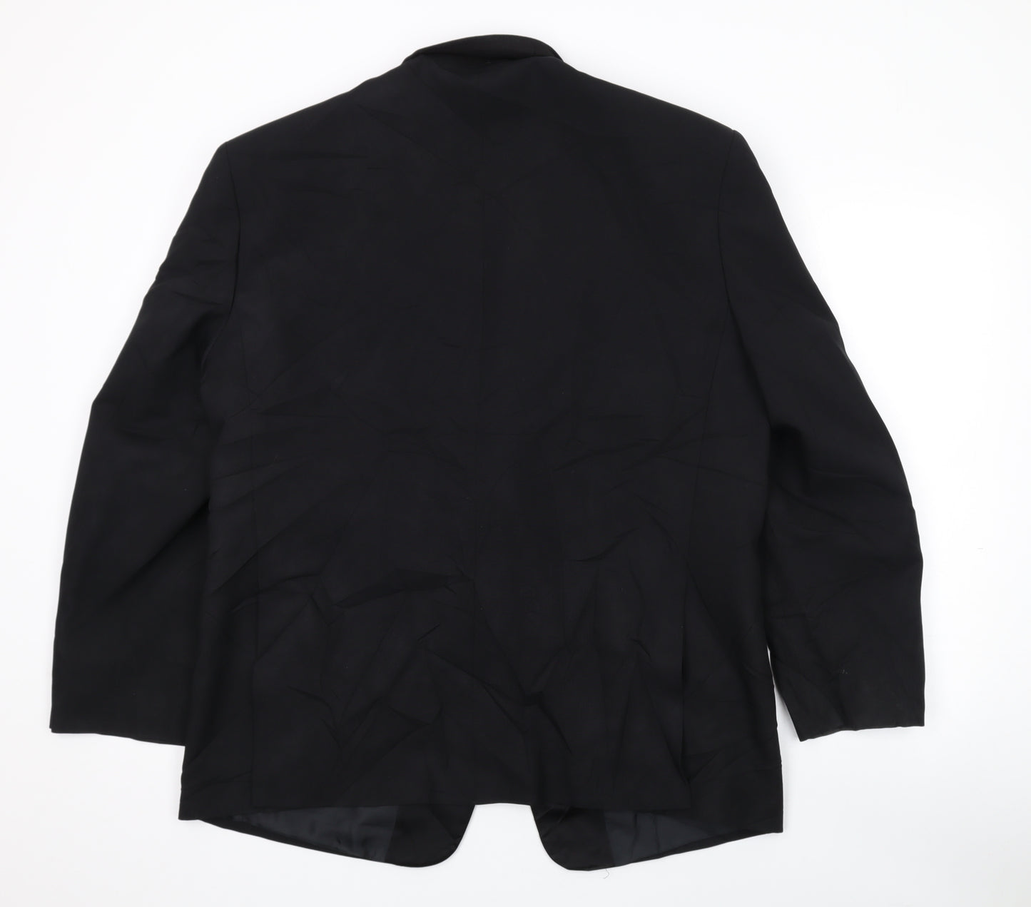 Greenwoods Classic Mens Black Polyester Jacket Suit Jacket Size 42 Regular