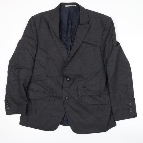 Marks and Spencer Mens Grey Wool Jacket Suit Jacket Size 40 Regular