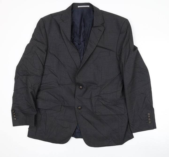 Marks and Spencer Mens Grey Wool Jacket Suit Jacket Size 40 Regular