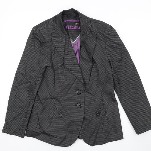 NEXT Womens Black Jacket Blazer Size 8 Button