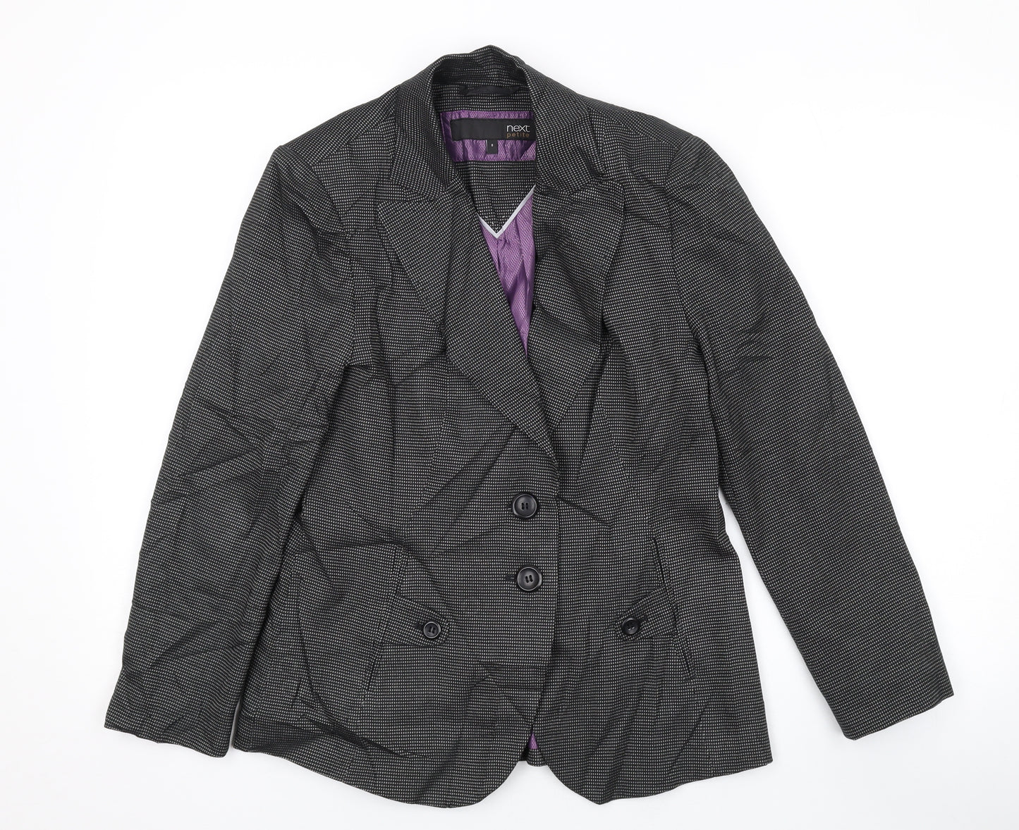NEXT Womens Black Jacket Blazer Size 8 Button
