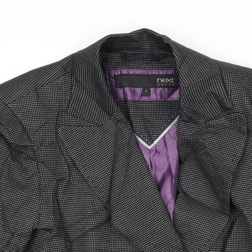 NEXT Womens Black Jacket Blazer Size 8 Button