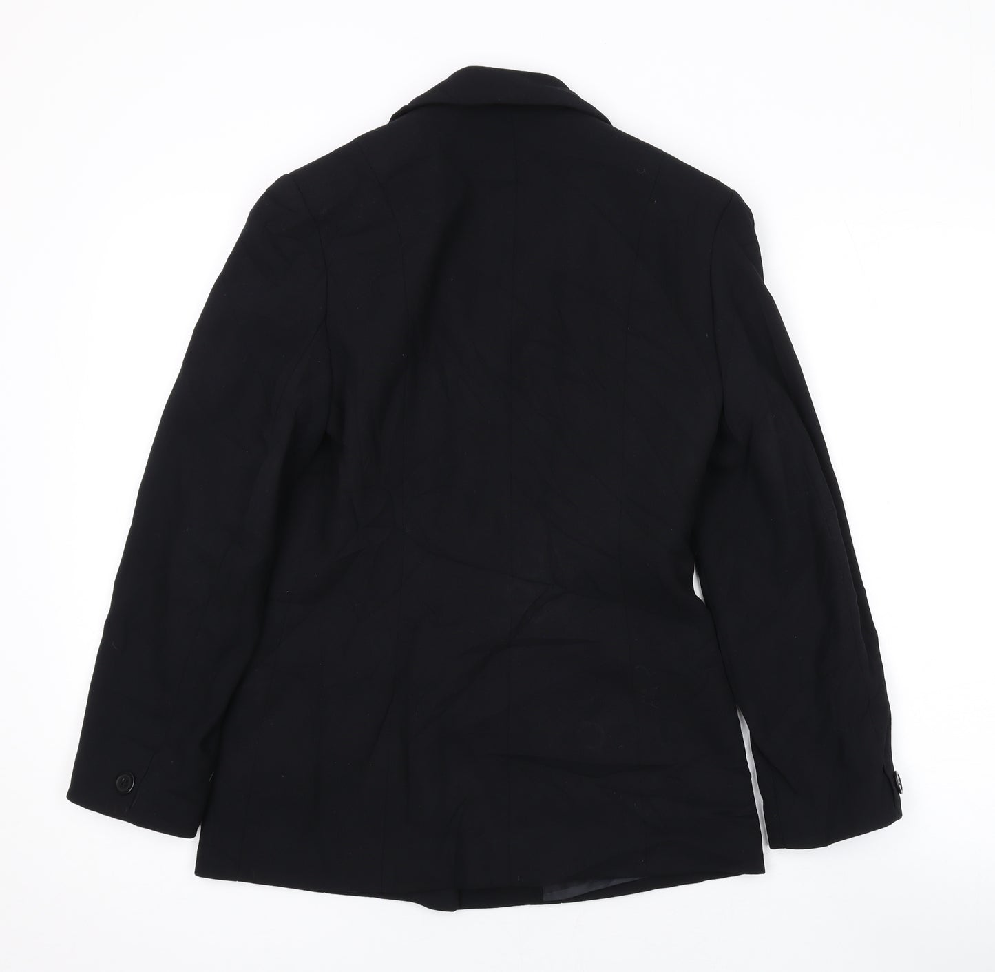 Anne Brooks Womens Black Jacket Blazer Size 6 Button