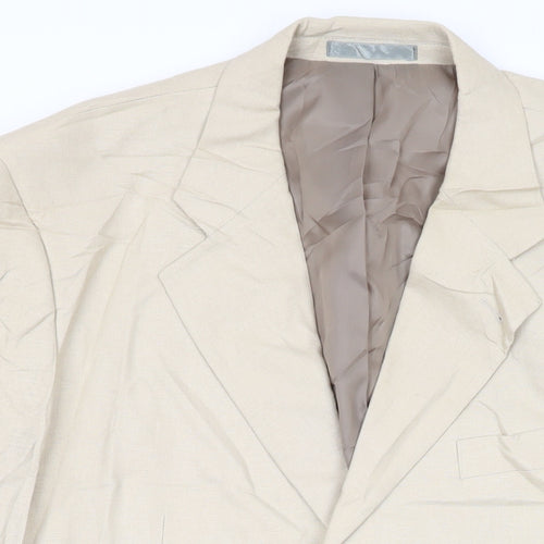 Butler and Webb Mens Beige Linen Jacket Suit Jacket Size 42 Regular