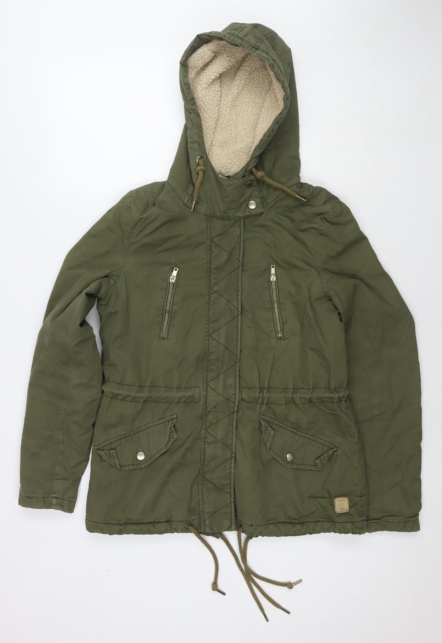 Clockhouse Womens Green Jacket Size 10 Zip