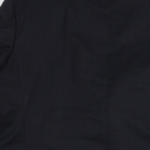 Wellington Mens Black Polyester Jacket Blazer Size 42 Regular