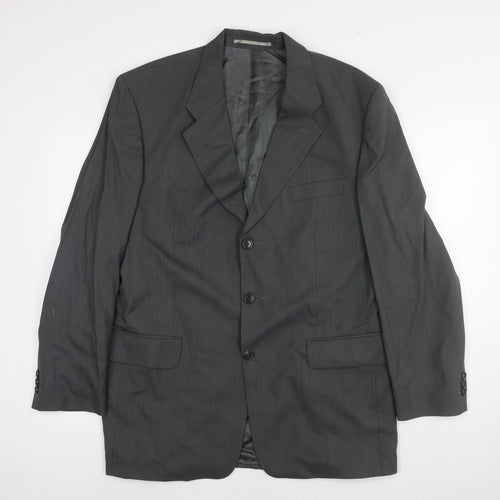 Empire Mills Mens Grey Wool Jacket Suit Jacket Size 42 Regular