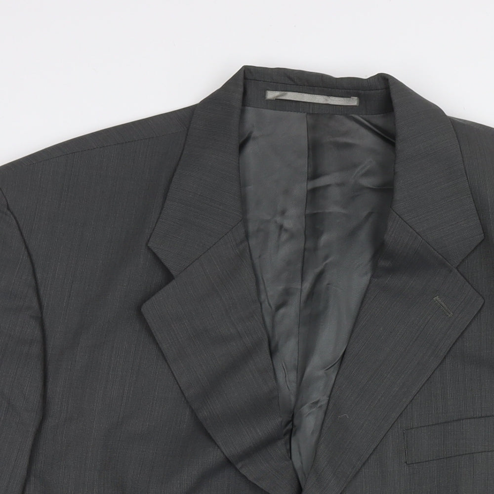 Empire Mills Mens Grey Wool Jacket Suit Jacket Size 42 Regular