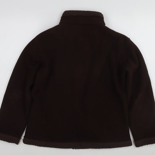 Marks and Spencer Womens Brown Jacket Size 14 Zip