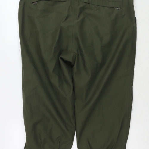 Schoffel Mens Green Polyester Cargo Shorts Size 38 in Regular Zip