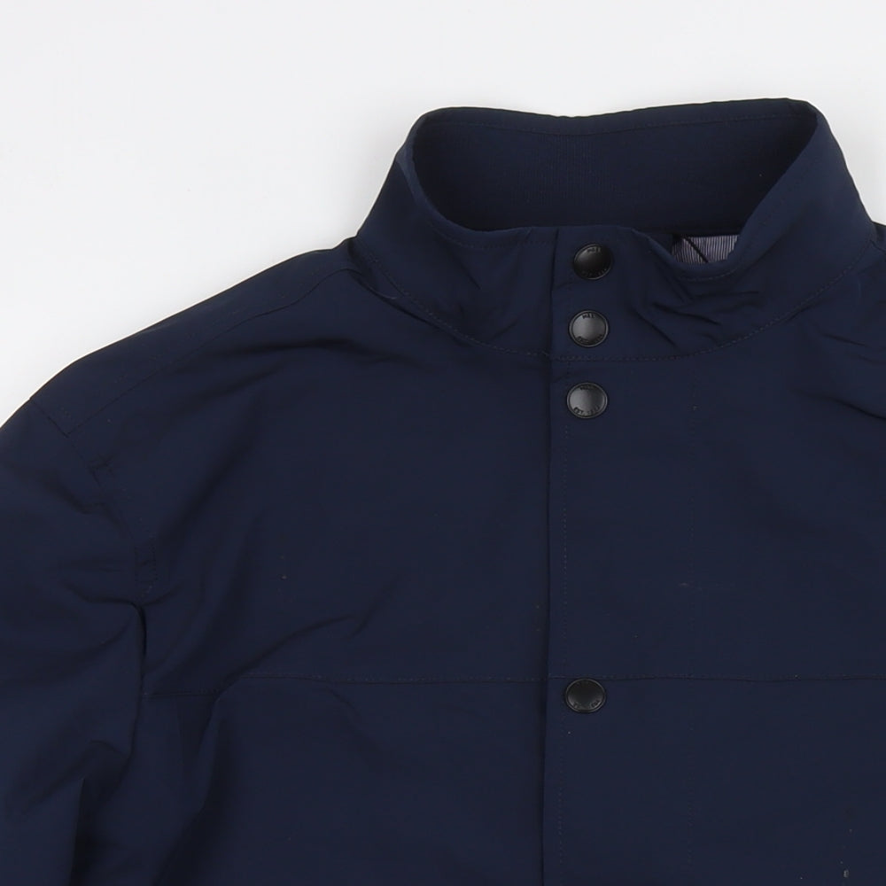 Marks and Spencer Mens Blue Bomber Jacket Jacket Size M Zip
