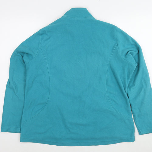 Marks and Spencer Womens Blue Jacket Size 18 Zip