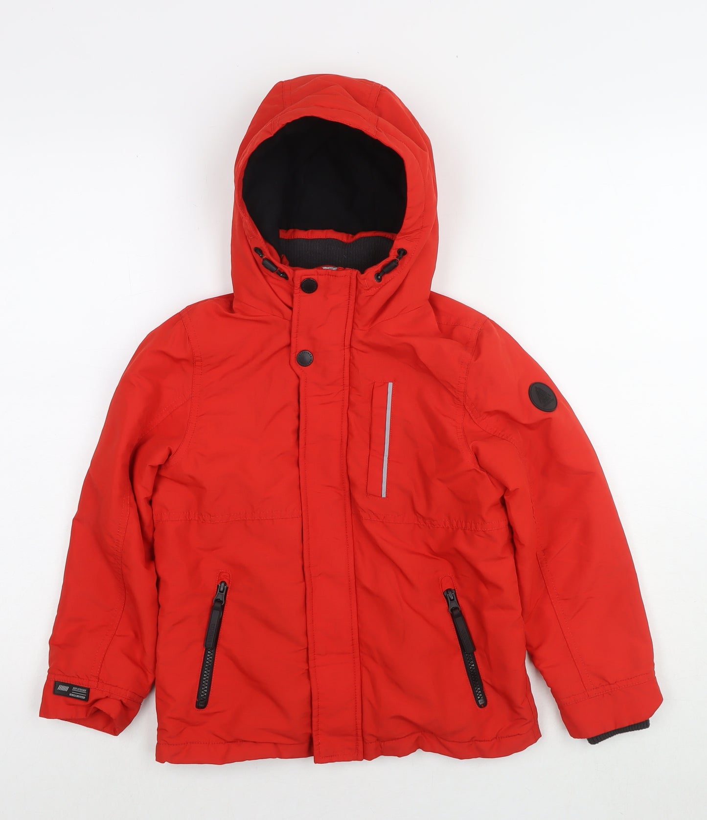 NEXT Boys Red Jacket Size 7 Years Zip