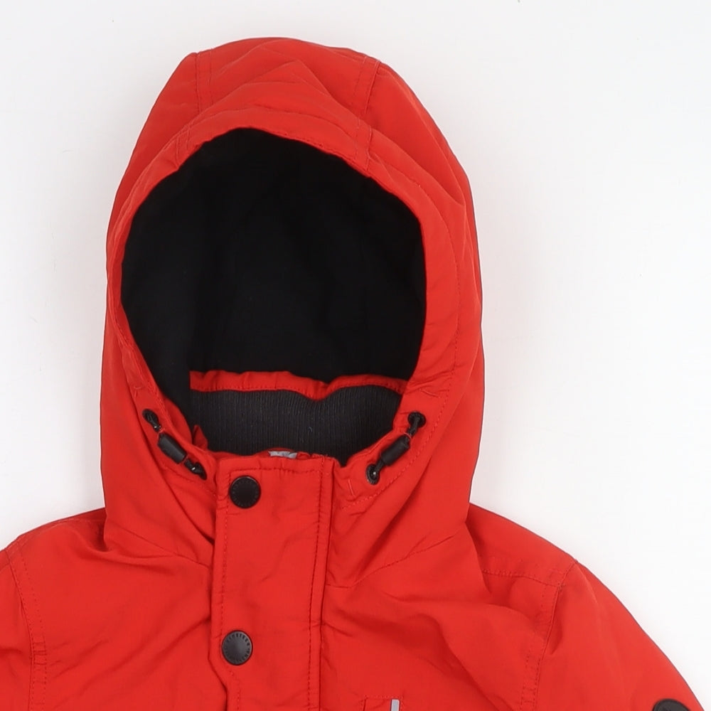 NEXT Boys Red Jacket Size 7 Years Zip