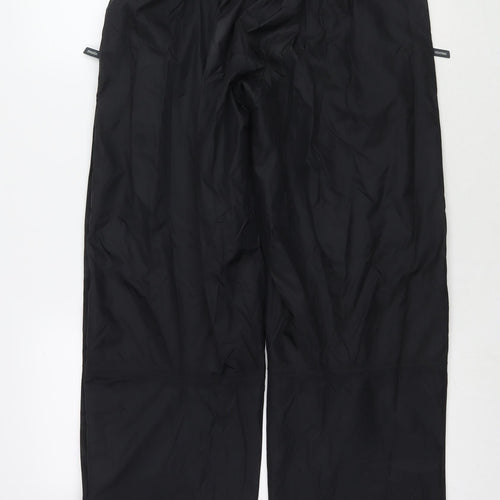 Berghaus Mens Black Nylon Rain Trousers Trousers Size M L31 in Regular Drawstring