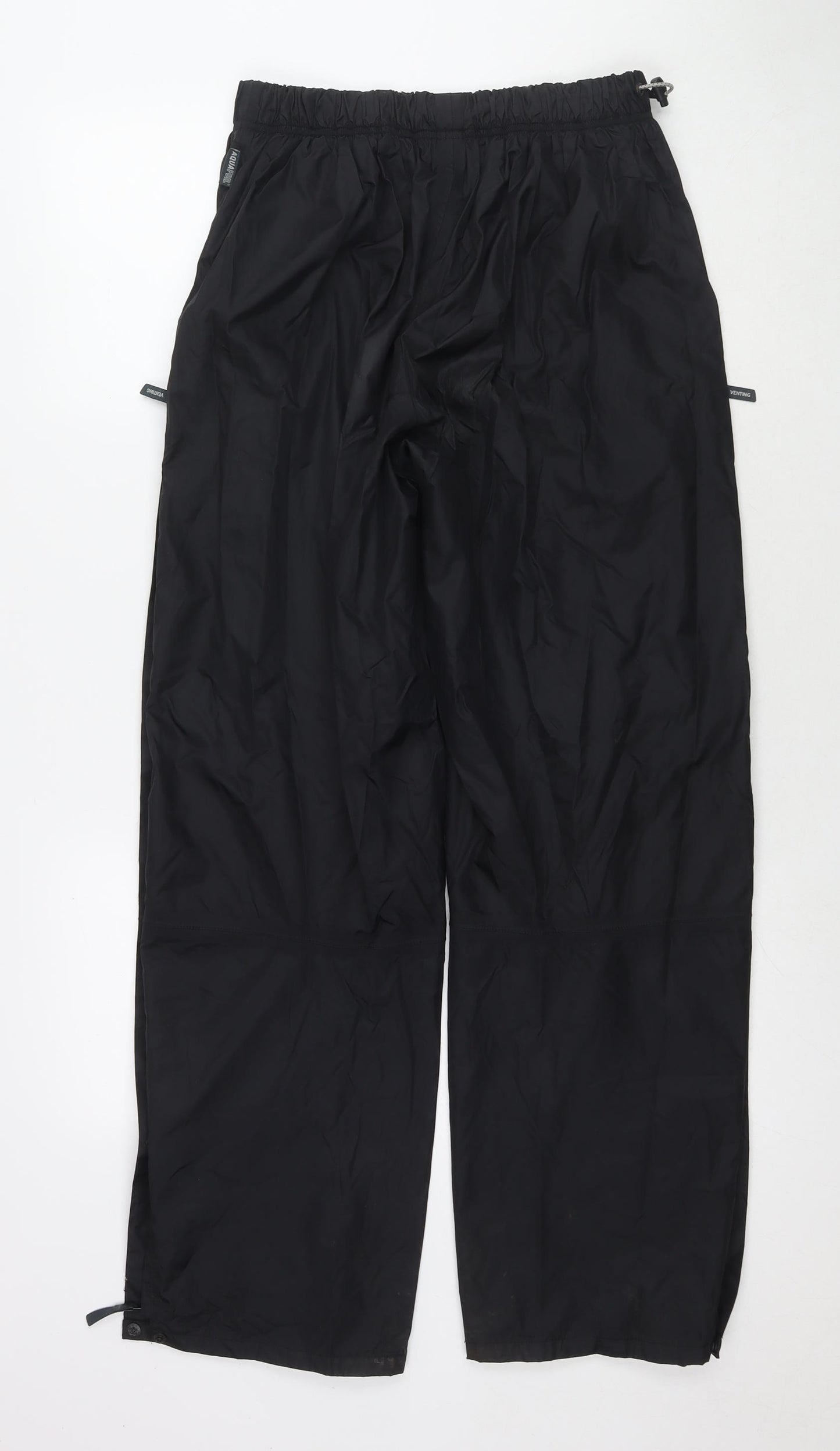 Berghaus Mens Black Nylon Rain Trousers Trousers Size M L31 in Regular Drawstring