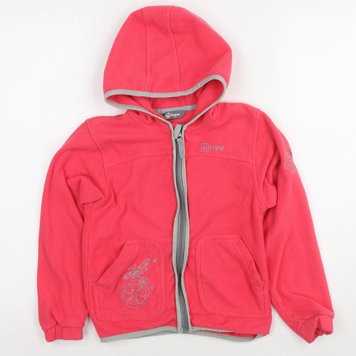 Hi Gear Boys Pink Jacket Size 5-6 Years Zip