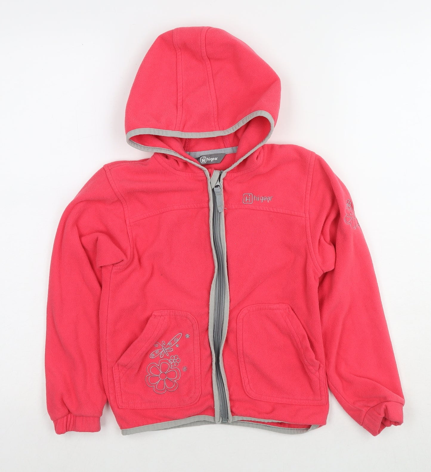 Hi Gear Boys Pink Jacket Size 5-6 Years Zip