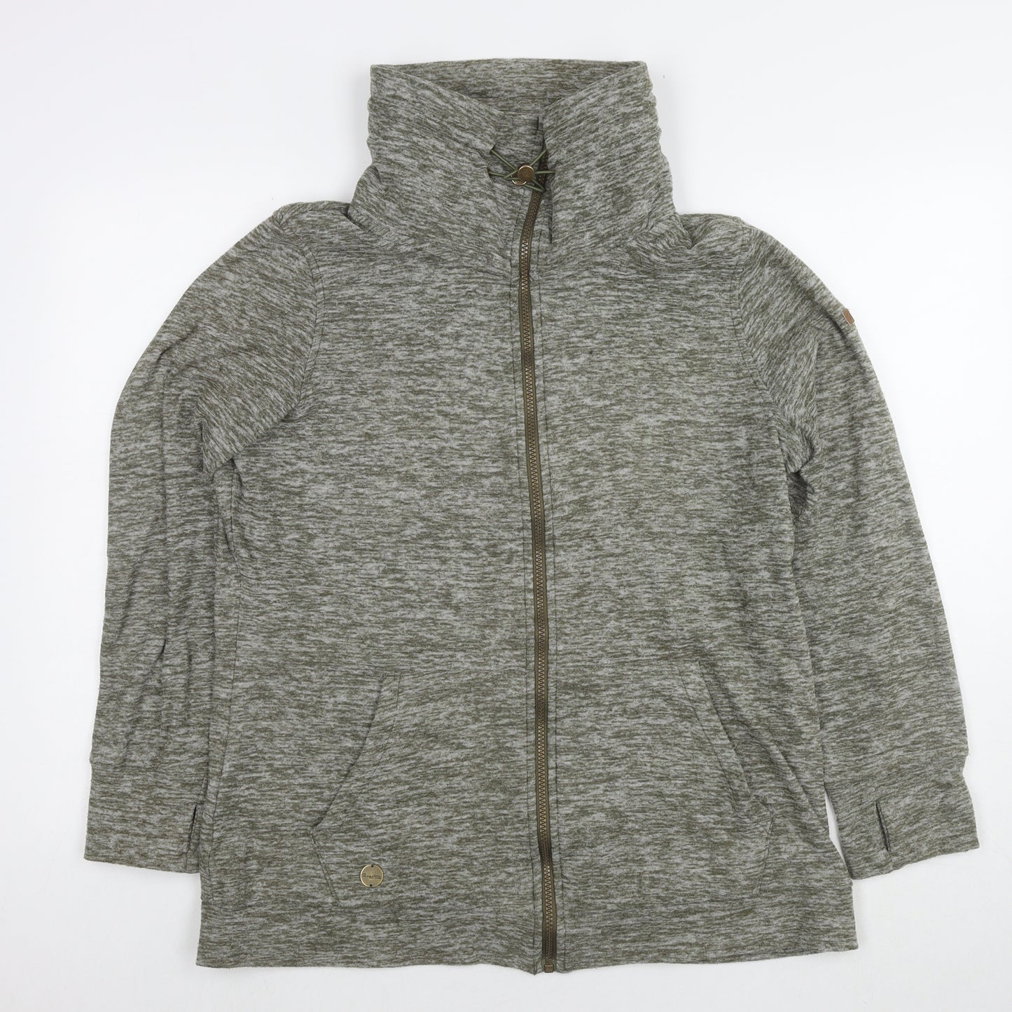 Regatta Womens Green Polyester Pullover Sweatshirt Size 16 Zip